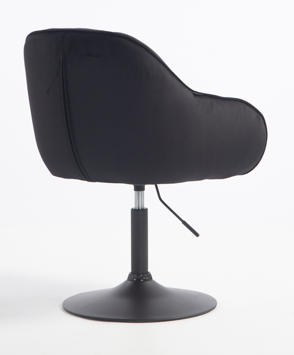 HOKER HR2055N CZARNY WELUR CZARNA PODSTAWA