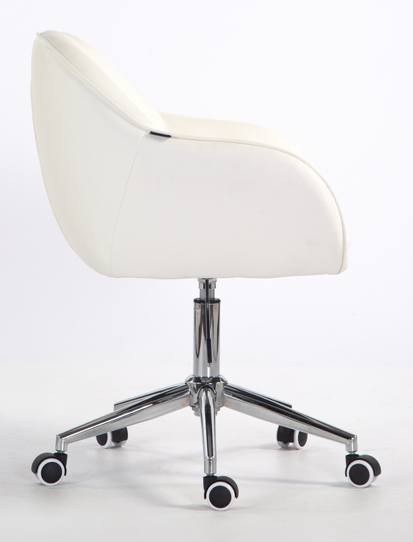 HOKER HR2055K BIAŁY CHROMOWANA PODSTAWA