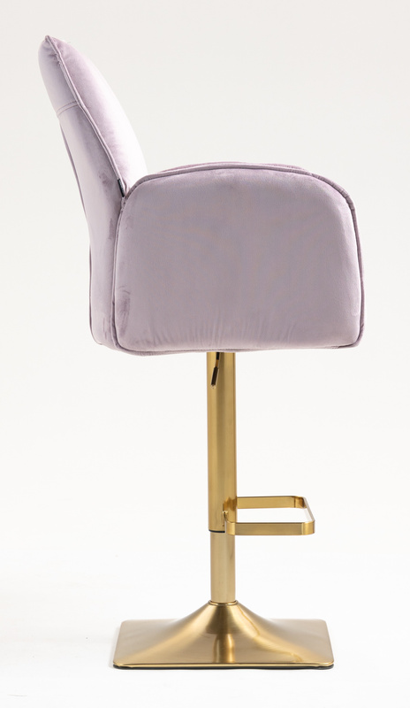 FOTEL HR280KW WRZOSOWY WELUR ZŁOTA PODSTAWA