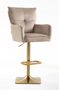 HOKER HR250KW LATTE WELUR  ZŁOTA PODSTAWA