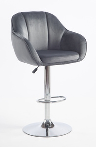 HOKER HR2055W GRAITOWY WELUR CHROMOWANA PODSTAWA