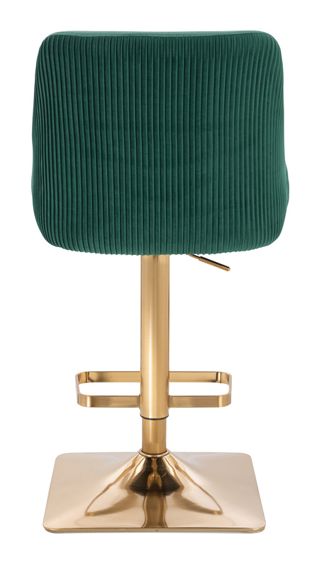 FOTEL HR920KW BUTELKOWA ZIELEŃ WELUR ZŁOTA PODSTAWA