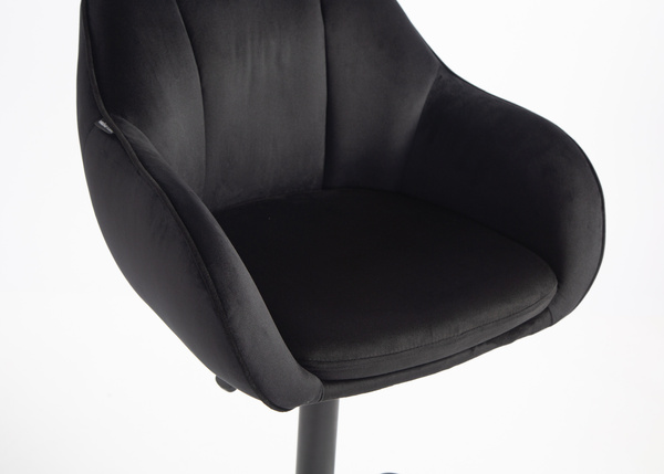 HOKER HR2055KW CZARNY WELUR CZARNA PODSTAWA