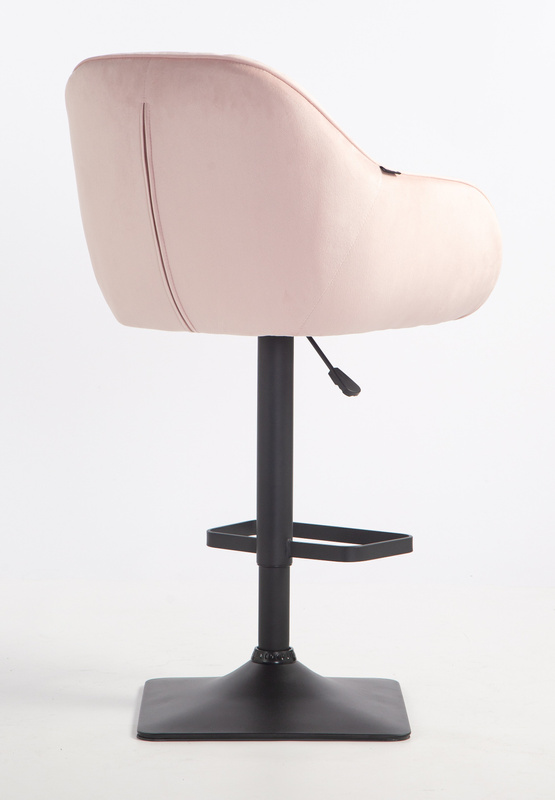 HOKER HR2055KW PUDROWY RÓŻ WELUR CZARNA PODSTAWA