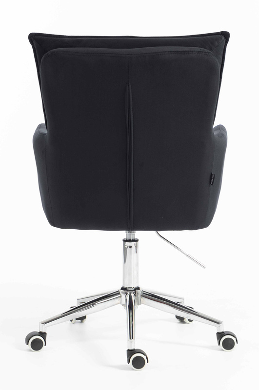 HOKER HR250K CZARNY WELUR  CHROMOWANA PODSTAWA