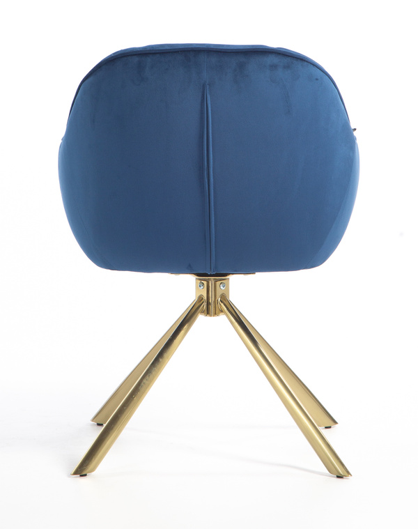 HOKER HR2055 CIEMNE MORZE WELUR ZŁOTY PAJĄK