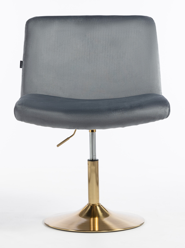 HOKER HR150N GRAFITOWY WELUR ZŁOTA PODSTAWA