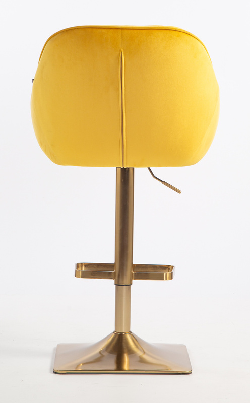 HOKER HR2055KW ŻÓŁTY WELUR ZŁOTA PODSTAWA