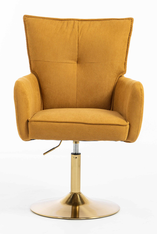 HOKER HR250N ŻÓŁTY CURRY PREMIUM CORD SZTRUKS ZŁOTA PODSTAWA