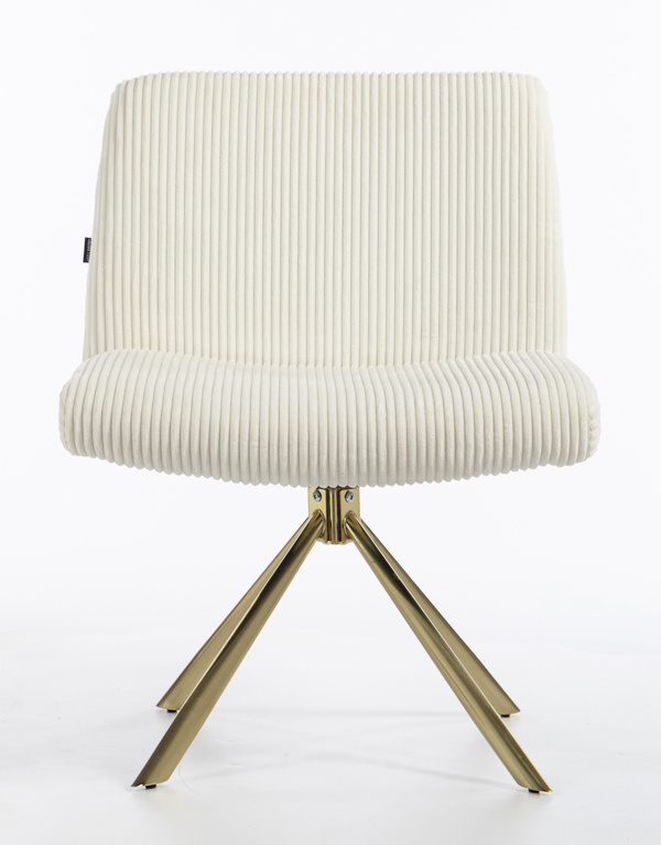 HOKER HR150 PAJĄK BIAŁY SZTRUKS ZŁOTA PODSTAWA