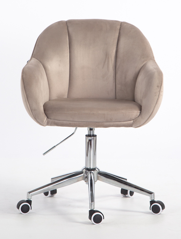 HOKER HR2055K LATTE WELUR CHROMOWANA PODSTAWA