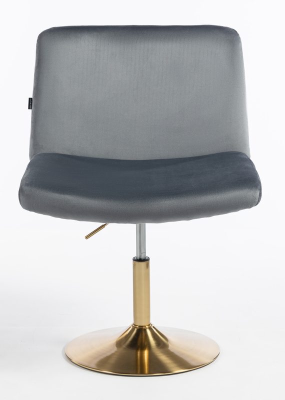 HOKER HR150N GRAFITOWY WELUR ZŁOTA PODSTAWA