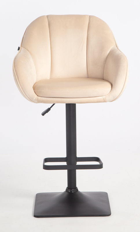 HOKER HR2055KW KREMOWY WELUR CZARNA PODSTAWA