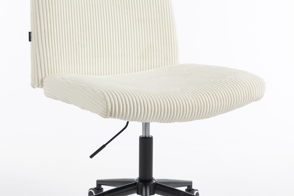 HOKER HR150K BIAŁY SZTRUKS CZARNA PODSTAWA