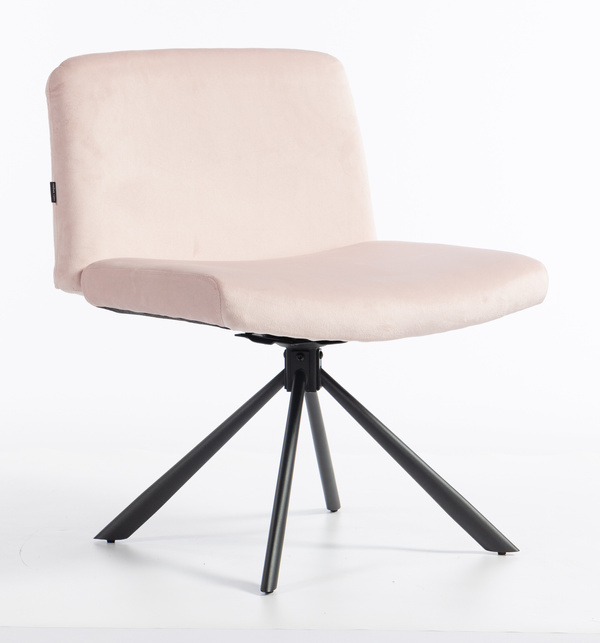 HOKER HR150 PAJĄK PUDROWY RÓŻ WELUR CZARNA PODSTAWA