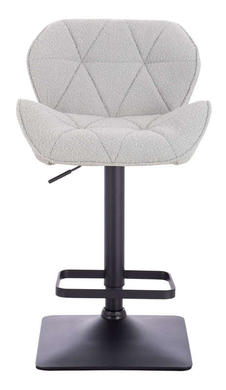 FOTEL HR111KW SZARY BARANEK CZARNA PODSTAWA