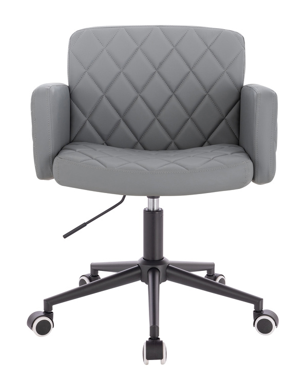 FOTEL HR802K SZARY CZARNA PODSTAWA