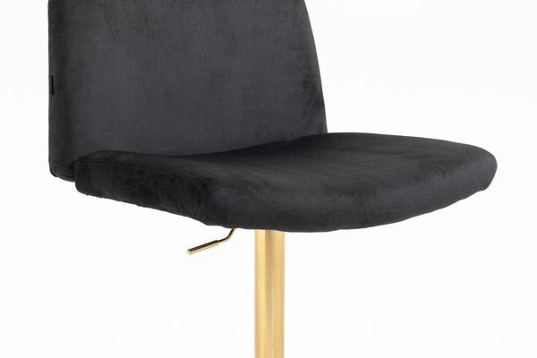 HOKER HR150W CZARNY WELUR ZŁOTA PODSTAWA