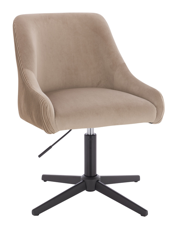 FOTEL HR920CROSS LATTE WELUR CZARNA PODSTAWA
