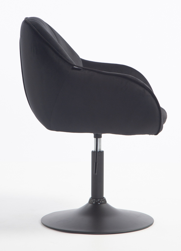 HOKER HR2055N CZARNY WELUR CZARNA PODSTAWA