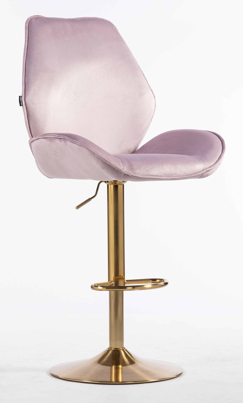 FOTEL HR350W WRZOSOWY WELUR ZŁOTA PODSTAWA