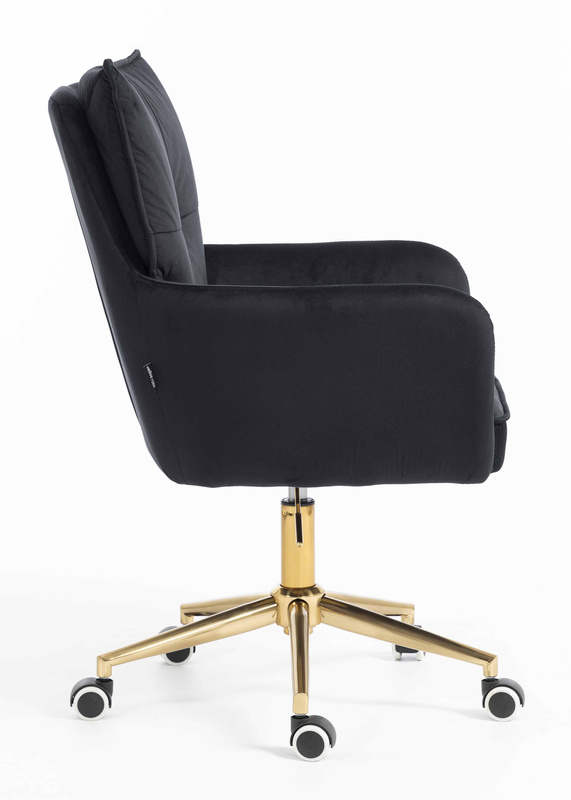 HOKER HR250K CZARNY WELUR  ZŁOTA PODSTAWA