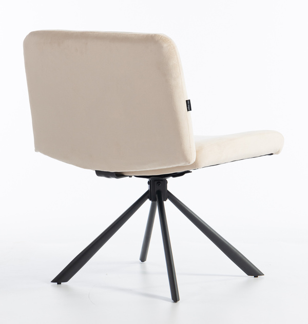 HOKER HR150 PAJĄK KREMOWY WELUR CZARNA PODSTAWA