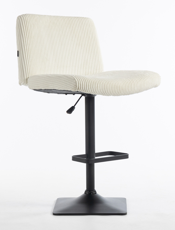 HOKER HR150KW BIAŁY SZTRUKS CZARNA PODSTAWA