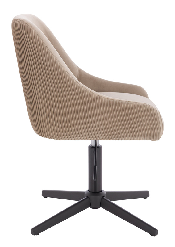 FOTEL HR920CROSS LATTE WELUR CZARNA PODSTAWA