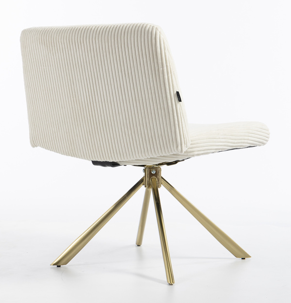 HOKER HR150 PAJĄK BIAŁY SZTRUKS ZŁOTA PODSTAWA