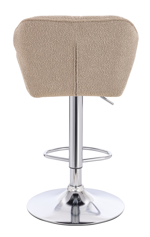 FOTEL HR111W LATTE BARANEK CHROMOWANA PODSTAWA