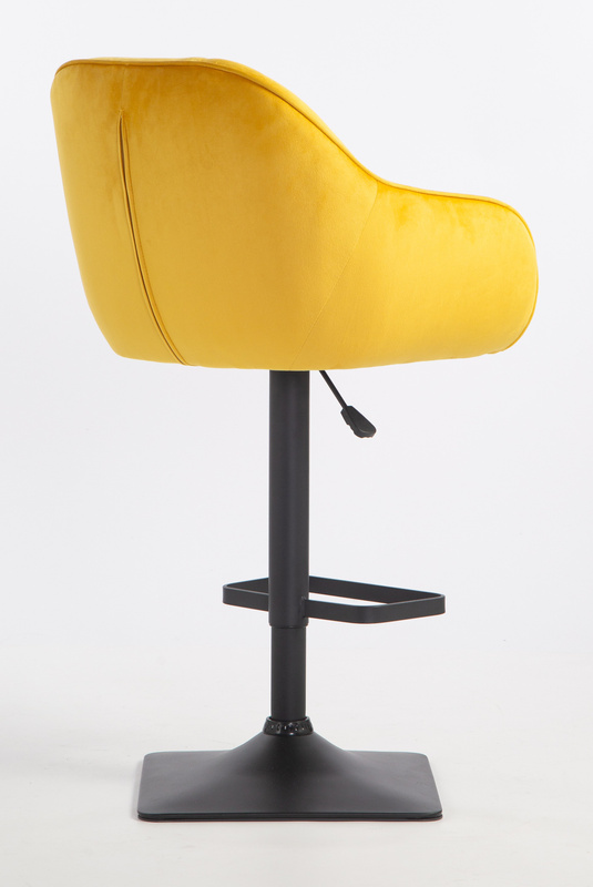 HOKER HR2055KW ŻÓŁTY WELUR CZARNA PODSTAWA