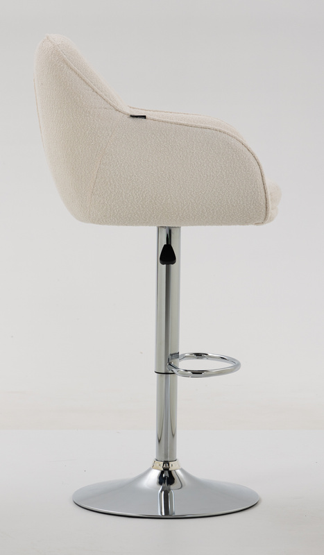 HOKER HR2055W KREMOWY BARANEK CHROMOWANA PODSTAWA