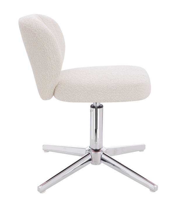 HOKER HR193CROSS KREMOWY BARANEK CHROMOWANA PODSTAWA