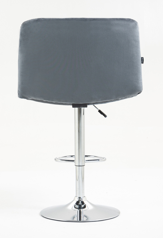 HOKER HR150W GRAFITOWY WELUR CHROMOWANA PODSTAWA