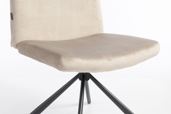 HOKER HR150 PAJĄK LATTE WELUR CZARNA PODSTAWA