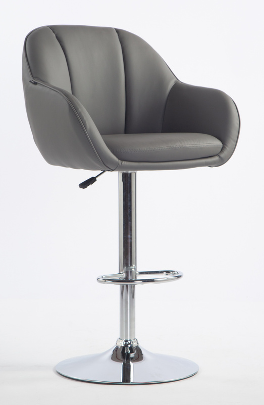 HOKER HR2055W SZARY CHROMOWANA PODSTAWA