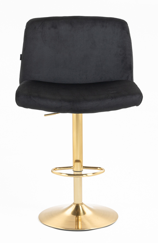 HOKER HR150W CZARNY WELUR ZŁOTA PODSTAWA