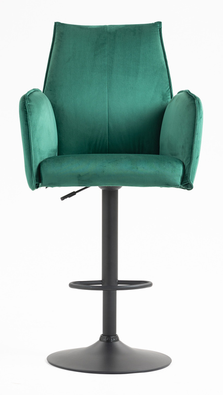 FOTEL HR280W BUTELKOWA ZIELEŃ WELUR CZARNA PODSTAWA