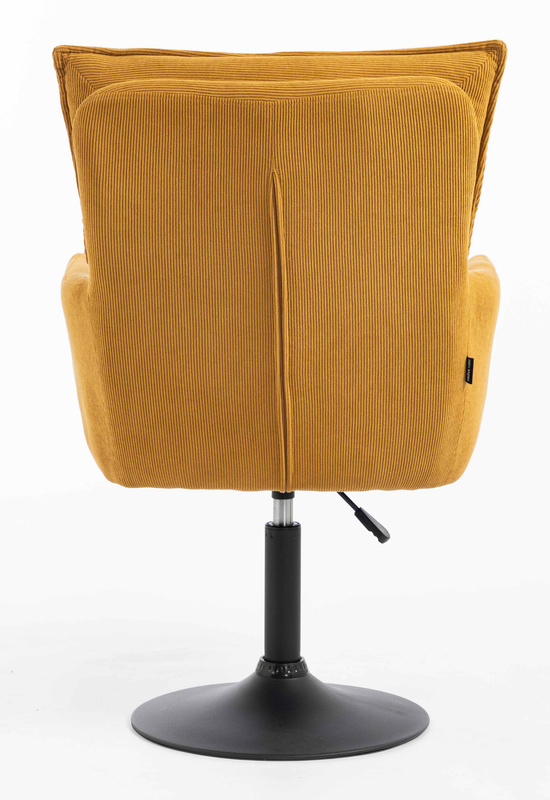 HOKER HR250N ŻÓŁTY CURRY PREMIUM CORD SZTRUKS CZARNA PODSTAWA