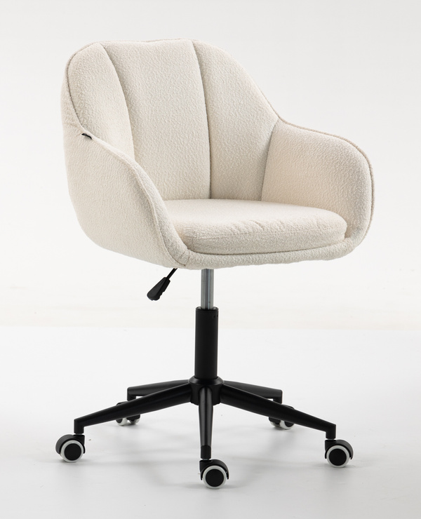 HOKER HR2055K KREMOWY BARANEK CZARNA PODSTAWA