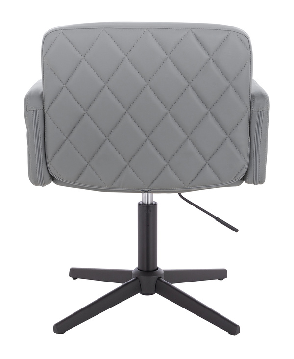 FOTEL HR802CROSS SZARY CZARNA PODSTAWA