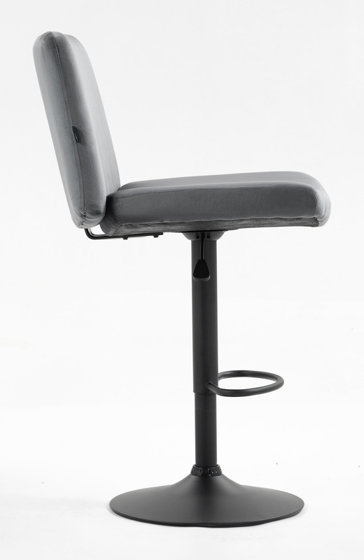 HOKER HR150W GRAFITOWY WELUR CZARNA PODSTAWA