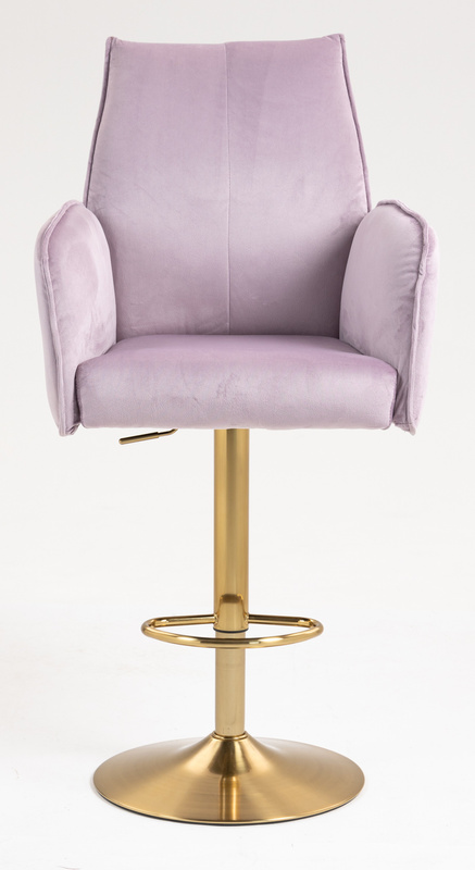 FOTEL HR280W WRZOSOWY WELUR ZŁOTA PODSTAWA