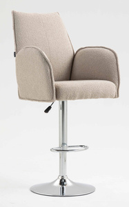 FOTEL HR280W LATTE BARANEK CHROMOWANA PODSTAWA