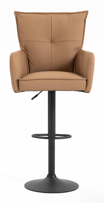 HOKER HR250W KARMELOWY EKOSKÓRA PREMIUM SOFT CZARNA PODSTAWA