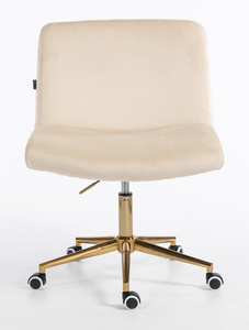 HOKER HR150K KREMOWY WELUR ZŁOTA PODSTAWA