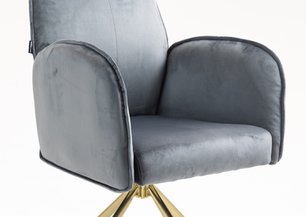 HOKER HR280 GRAFITOWY WELUR ZŁOTA PAJĄK