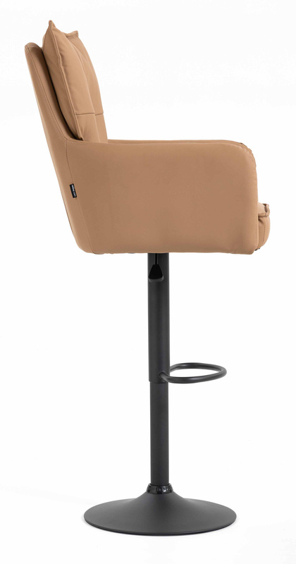 HOKER HR250W KARMELOWY EKOSKÓRA PREMIUM SOFT CZARNA PODSTAWA