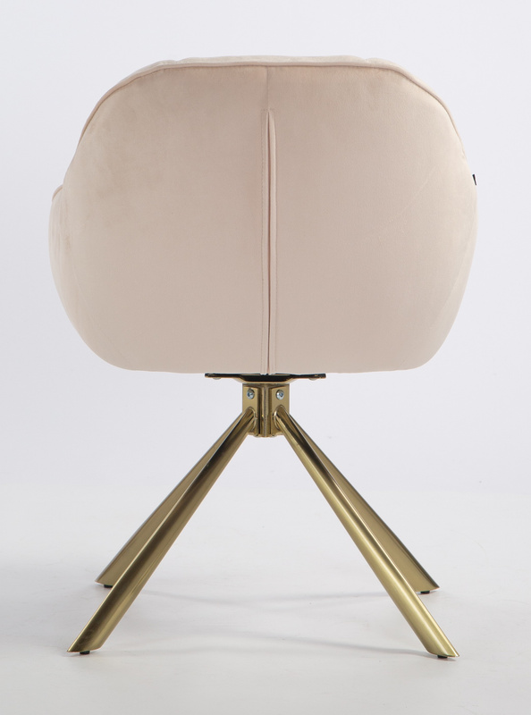 HOKER HR2055 KREMOWY WELUR ZŁOTY PAJĄK